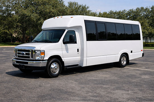 18-passenger minibus for charter rental in Odessa, TX